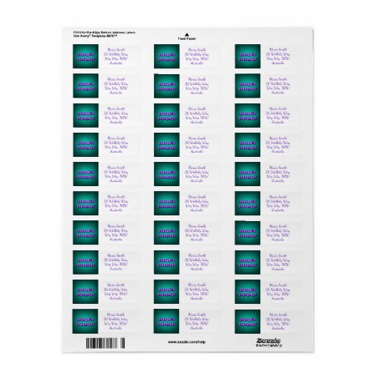 Kerstmis Etiket (Full Sheet)