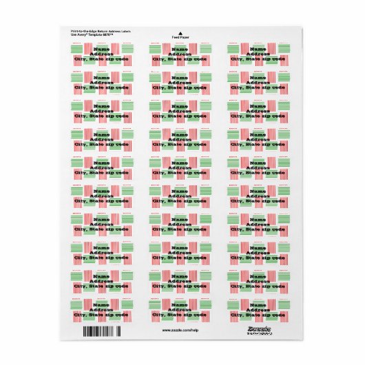 Kerstmis Etiket (Full Sheet)