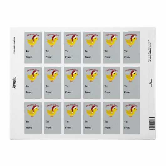 Kerstmis Etiket (Full Sheet)