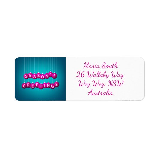 Kerstmis Etiket (Voorkant)