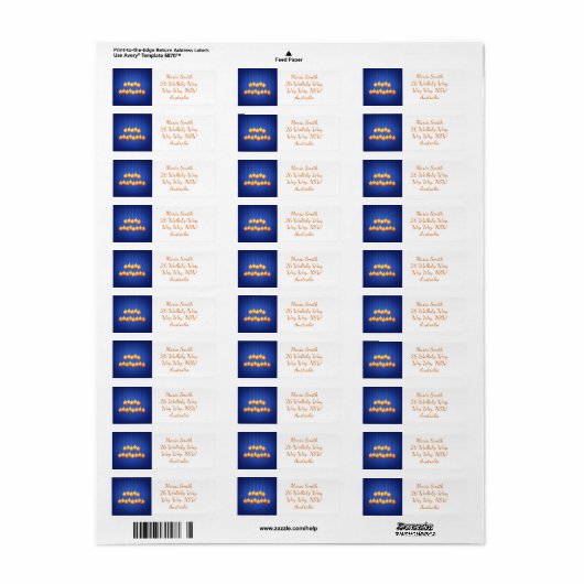 Kerstmis Etiket (Full Sheet)