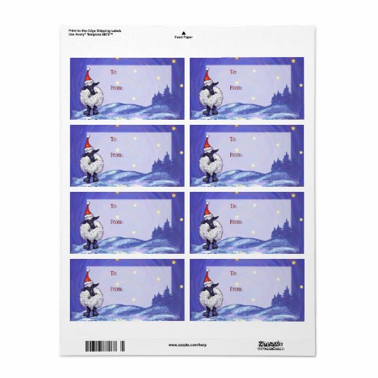 Kerstmis Etiket (Full Sheet)