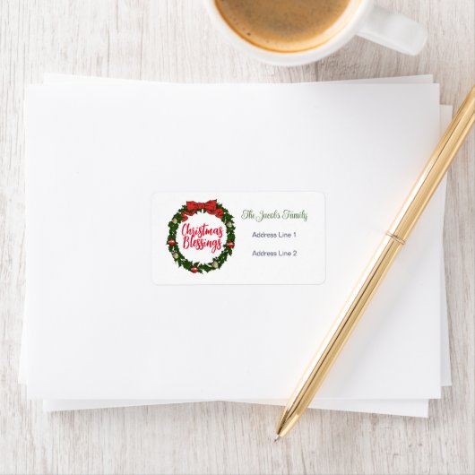 Kerstmis Etiket (Insitu)