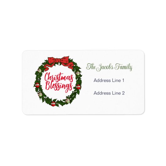 Kerstmis Etiket (Voorkant)