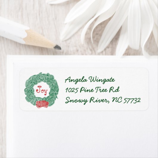 Kerstmis Etiket (Insitu)