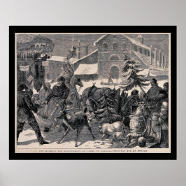 Kerstmis Eve Street Market Ottawa Canada Poster