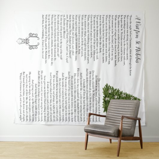 Kerstmis Eve Verhaal Wandkleed (In Situ (horizontaal))