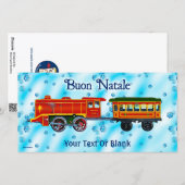 Kerstmis Express - Buon Natale Feestdagenkaart (Voorkant / Achterkant)