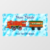 Kerstmis Express - Buon Natale Raamsticker (Vel)