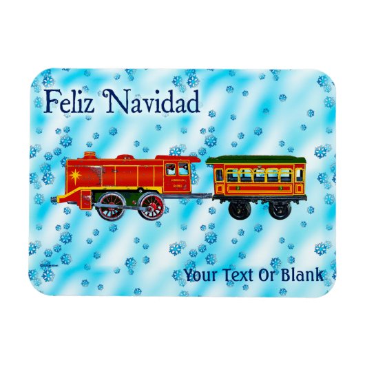 Kerstmis Express - Feliz Navidad Magneet (Horizontaal)