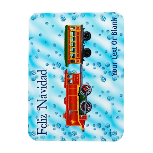 Kerstmis Express - Feliz Navidad Magneet (Verticaal)