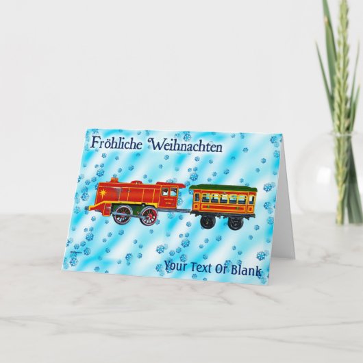 Kerstmis Express - Fröhliche Weihnachten Kaart (Voorkant)