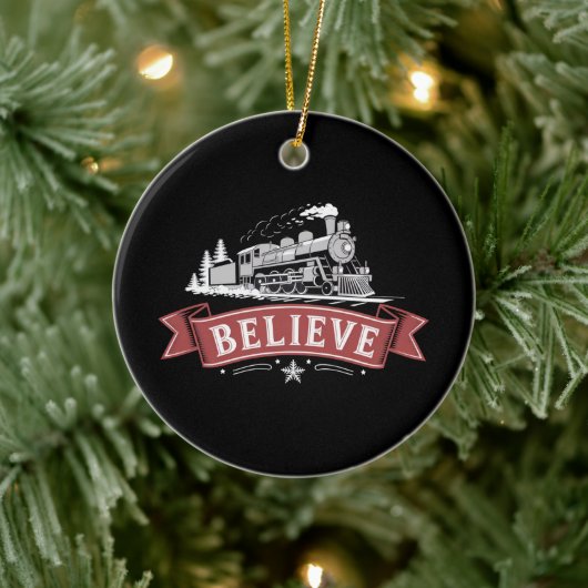 Kerstmis Express Noordpool Kerstman  Keramisch Ornament (Boom)