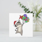 Kerstmis Ezel Kerst Ezel Winter Dieren Kaart (Staand voorkant)