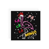 Kerstmis Fa la la la mingo Essential Notitiekaartje (Voorkant / Achterkant in situ)