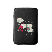 Kerstmis Fa la la Lama cadeau Badmat (Voorkant Verticaal)