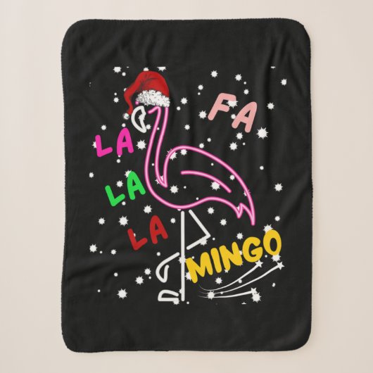 Kerstmis Fa la la mingo Essential Sherpa Deken (Voorkant)