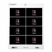 Kerstmis: Fa-La Mingo Flamingo met Kerstmis Etiket (Full Sheet)