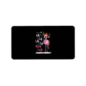 Kerstmis: Fa-La Mingo Flamingo met Kerstmis Etiket (Voorkant)