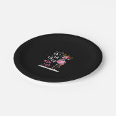 Kerstmis: Fa-La Mingo Flamingo met Kerstmis Papieren Bordje (Gekanteld)