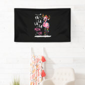 Kerstmis: Fa-La Mingo Flamingo met Kerstmis Spandoek (Insitu)