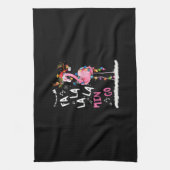 Kerstmis: Fa-La Mingo Flamingo met Kerstmis Theedoek (Verticaal)