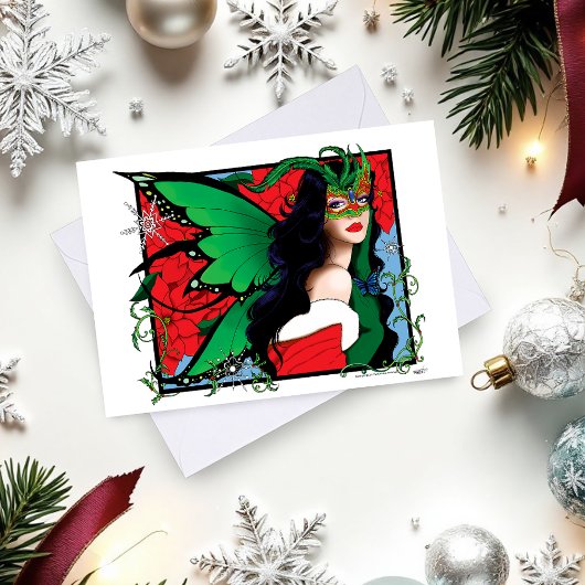 Kerstmis Fae Feestdagen Kaart