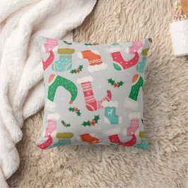 kerstmis falalala gray - Stockings Kussen