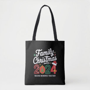 Kerstmis Familie 2024 Matching Outfit Xmas Squad Tote Bag