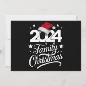 Kerstmis Familie 2024 Matching Pyjama Sinterklaas Feestdagenkaart (Voorkant)