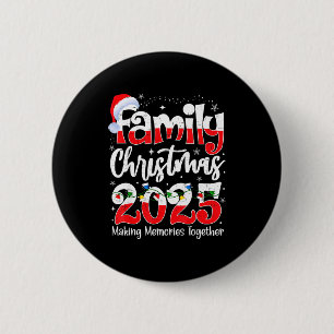 Kerstmis Familie 2025 Matching Familie Kerstmis 20 Ronde Button 5,7 Cm