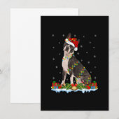 Kerstmis Familie Bijpassende Kerstman Hoed Boston Kaart (Voorkant / Achterkant)