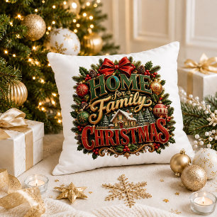 Kerstmis Familie Cadeau Citaat Decoratie Kussen De