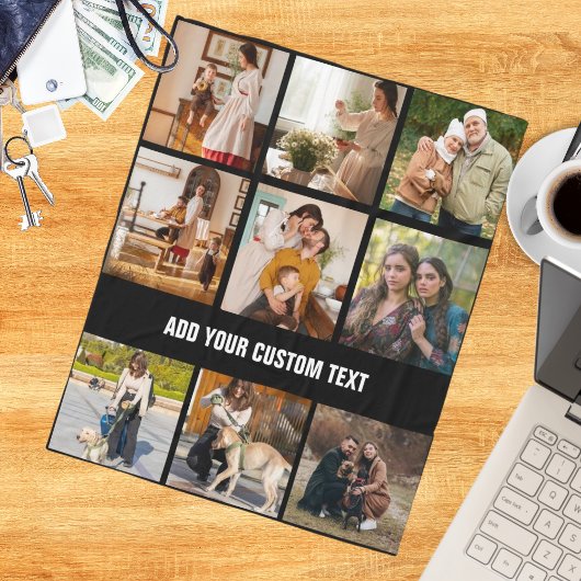 Kerstmis Familie Custom Photo College Fleece Deken