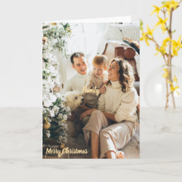 Kerstmis Familie Foto Kaart