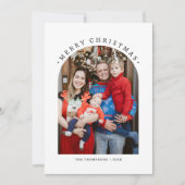 Kerstmis Familie Foto Kerstkaart Kaart (Voorkant)