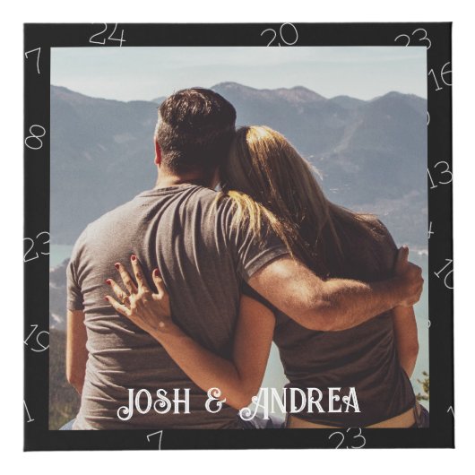 Kerstmis Familie Foto Kubus 4 Foto's, Aftellen (Rechts)