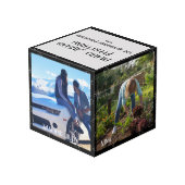 Kerstmis Familie Foto Kubus 4 Foto's, Aftellen (Achter hoekig)