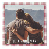 Kerstmis Familie Foto Kubus 5 Foto's, Rood (Rechts)