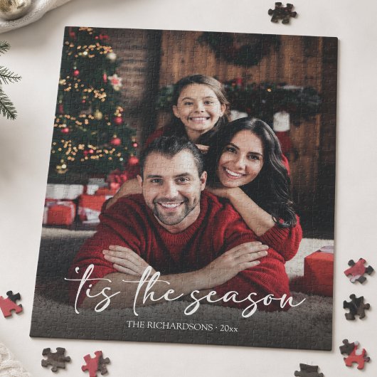 Kerstmis Familie Foto Legpuzzel