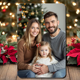 Kerstmis Familie Foto Sjabloon 4 x 6 Magneet