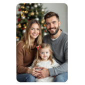 Kerstmis Familie Foto Sjabloon 4 x 6 Magneet (Verticaal)
