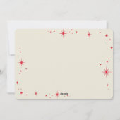 KERSTMIS FAMILIE FOTO stijlvolle moderne typografi Feestdagenkaart (Achterkant)