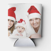 Kerstmis familie foto | Upload uw foto Blikjeskoeler (Voorkant)