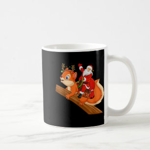 Kerstmis Familie Grappige Kerstman die op een eekh Koffiemok