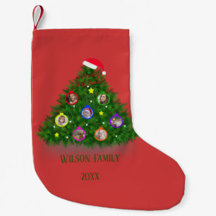 Kerstmis Familie in foto's Kleine Kerstsok
