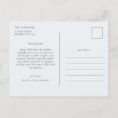 Kerstmis Familie Jaarverslag Cute Grappige Konijne Briefkaart (Achterkant)