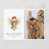 Kerstmis Familie Jaarverslag Schattige Boho BabyAn Briefkaart (Voorkant)