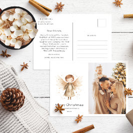 Kerstmis Familie Jaarverslag Schattige Boho BabyAn Briefkaart