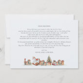 Kerstmis Familie Jaarverslag Schattige Grappige Ko Feestdagenkaart (Achterkant)